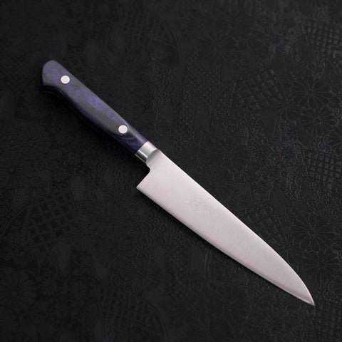 Petty AUS-8 Poliert Blauer Westlicher Griff 130mm-[Musashi]-[Japan-Küchenmesser]
