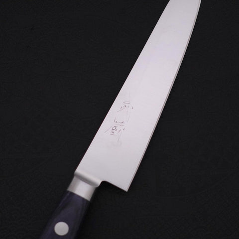 Petty AUS-8 Poliert Blauer Westlicher Griff 150mm-[Musashi]-[Japan-Küchenmesser]