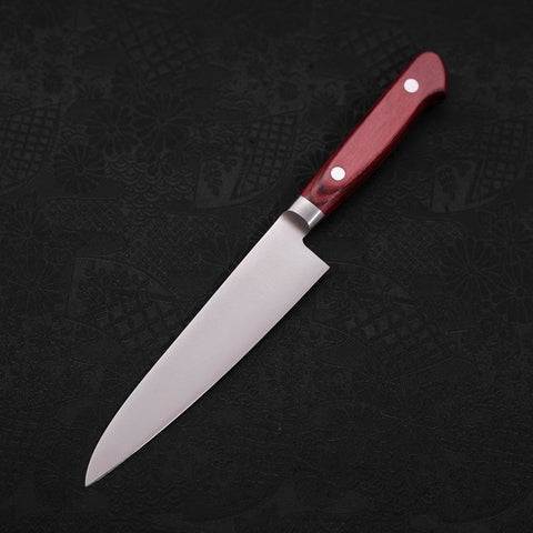 Petty AUS-8 Poliert Roter Westlicher Griff 130mm-[Musashi]-[Japan-Küchenmesser]