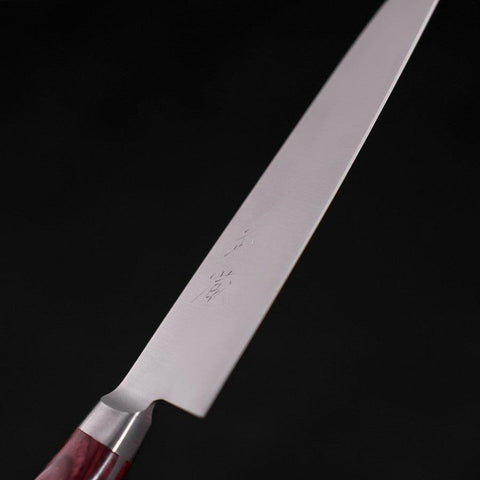 Petty AUS-8 Poliert Roter Westlicher Griff 130mm-[Musashi]-[Japan-Küchenmesser]