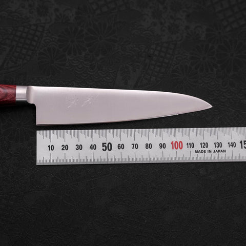 Petty AUS-8 Poliert Roter Westlicher Griff 130mm-[Musashi]-[Japan-Küchenmesser]