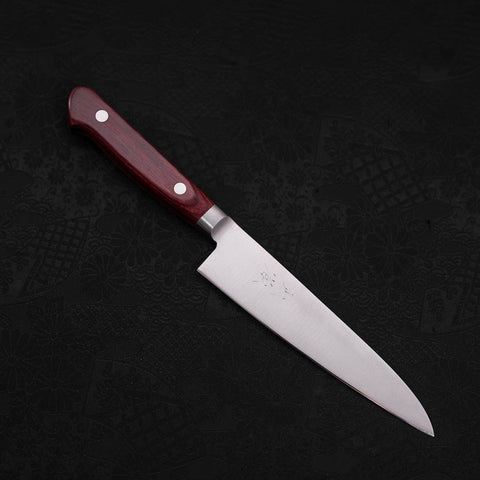 Petty AUS-8 Poliert Roter Westlicher Griff 130mm-[Musashi]-[Japan-Küchenmesser]