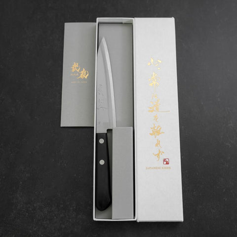 Petty AUS-8, Poliert Westlicher Griff Blau, 120mm-[Musashi]-[Japan-Küchenmesser]