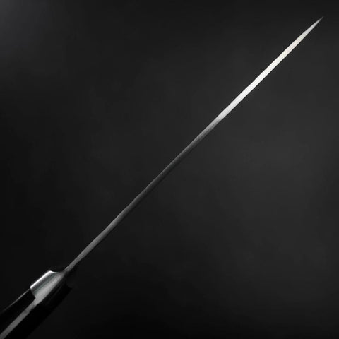 Petty AUS-8 Tsuchime Schwarzer Westlicher Griff 135mm-[Musashi]-[Japan-Küchenmesser]