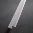 Petty Aogami Super Edelstahlummantelung Poliert Büffelhorn und Ebenholz Griff 145mm-[Musashi]-[Japan-Küchenmesser]