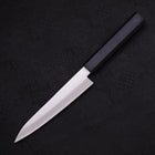 Petty Aogami-Super Edelstahlummantelung Poliert Dunkelblauer Griff 145mm-[Musashi]-[Japan-Küchenmesser]