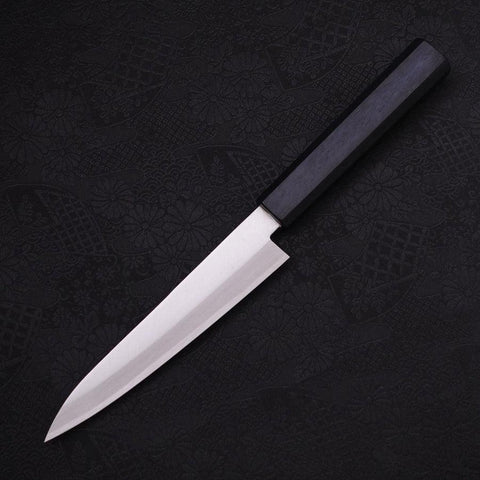 Petty Aogami-Super Edelstahlummantelung Poliert Dunkelblauer Griff 145mm-[Musashi]-[Japan-Küchenmesser]