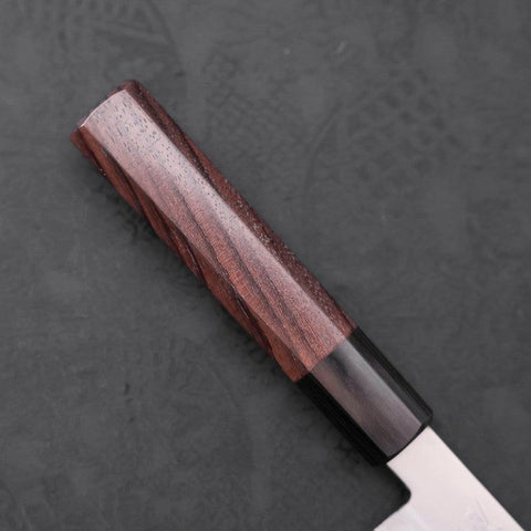 Petty Aogami Super Edelstahlummantelung Poliert Rosenholz Griff 150mm-[Musashi]-[Japan-Küchenmesser]
