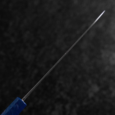 Petty Blue Steel #1 Edelstahlummantelung Kurouchi Blauer Urushi Griff 150mm-[Musashi]-[Japan-Küchenmesser]