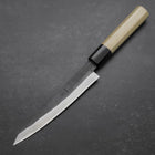 Petty Blue Steel #1 Edelstahlummantelung Kurouchi Büffelhorn und Magnolienholz Griff 150mm-[Musashi]-[Japan-Küchenmesser]