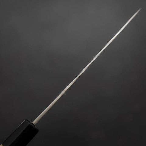 Petty Blue Steel #1 Edelstahlummantelung Kurouchi Büffelhorn und Magnolienholz Griff 150mm-[Musashi]-[Japan-Küchenmesser]