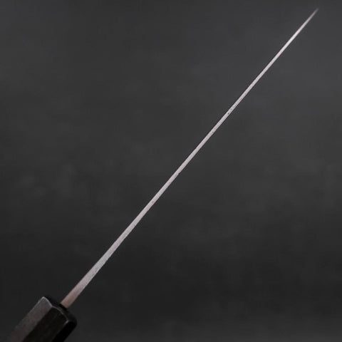 Petty Blue Steel #1 Edelstahlummantelung Kurouchi Dunkel-Lila Kirschholz Griff 150mm-[Musashi]-[Japan-Küchenmesser]