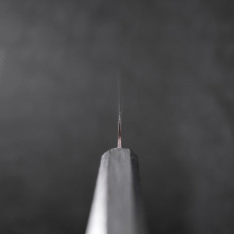 Petty Blue Steel #1 Edelstahlummantelung Kurouchi Dunkelblauer Urushi Griff 150mm-[Musashi]-[Japan-Küchenmesser]