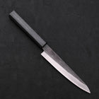 Petty Blue Steel #1 Edelstahlummantelung Kurouchi Dunkelblauer Urushi Griff 150mm-[Musashi]-[Japan-Küchenmesser]