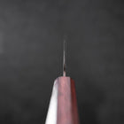 Petty Blue Steel #1 Edelstahlummantelung Kurouchi Lila Urushi Griff 150mm-[Musashi]-[Japan-Küchenmesser]