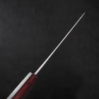 Petty Blue Steel #1 Edelstahlummantelung Kurouchi Lila Urushi Griff 150mm-[Musashi]-[Japan-Küchenmesser]