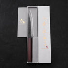 Petty Blue Steel #1 Edelstahlummantelung Kurouchi Lila Urushi Griff 150mm-[Musashi]-[Japan-Küchenmesser]