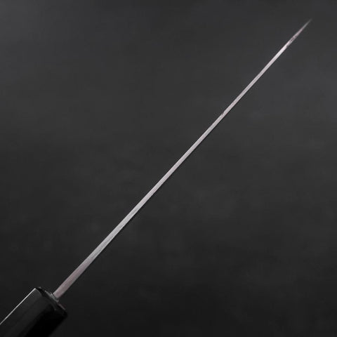Petty Blue Steel #1 Edelstahlummantelung Poliert Büffelhorn und Magnolienholz Griff 150mm-[Musashi]-[Japan-Küchenmesser]