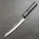 Petty Blue Steel #1 Stainless Clad Kurouchi Black Dark Blue Urushi Handle 150mm (5.9”)-[Musashi]-[Japan-Küchenmesser]