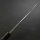 Petty Blue Steel #1 Stainless Clad Kurouchi Black Dark Blue Urushi Handle 150mm (5.9”)-[Musashi]-[Japan-Küchenmesser]