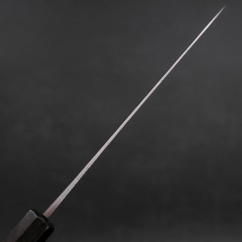 Petty Blue Steel #1 Stainless Clad Kurouchi Black Purple Urushi Handle 150mm (5.9”)-[Musashi]-[Japan-Küchenmesser]