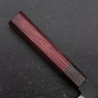Petty Blue Steel #1 Stainless Clad Kurouchi Black Purple Urushi Handle 150mm (5.9”)-[Musashi]-[Japan-Küchenmesser]