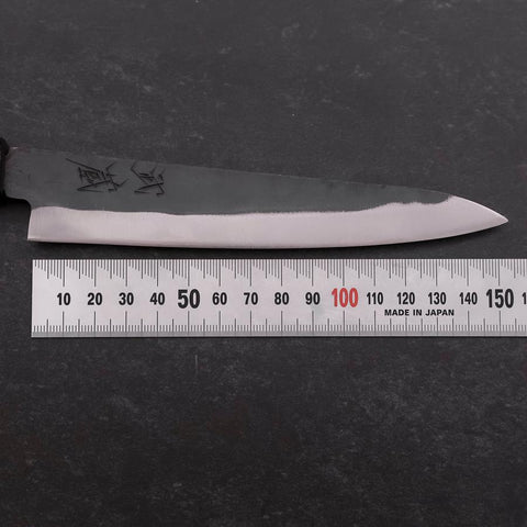 Petty Blue Steel #1 Stainless Clad Kurouchi Black Purple Urushi Handle 150mm (5.9”)-[Musashi]-[Japan-Küchenmesser]