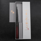 Petty Blue Steel #1 Stainless Clad Kurouchi Black Purple Urushi Handle 150mm (5.9”)-[Musashi]-[Japan-Küchenmesser]