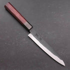 Petty Blue Steel #1 Stainless Clad Kurouchi Black Purple Urushi Handle 150mm (5.9”)-[Musashi]-[Japan-Küchenmesser]
