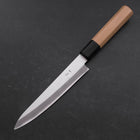 Petty Blue Steel #1 Stainless Clad Polished Buffalo Magnolia Handle 150mm (5.9”)-[Musashi]-[Japan-Küchenmesser]