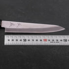 Petty Blue Steel #1 Stainless Clad Polished Buffalo Magnolia Handle 150mm (5.9”)-[Musashi]-[Japan-Küchenmesser]
