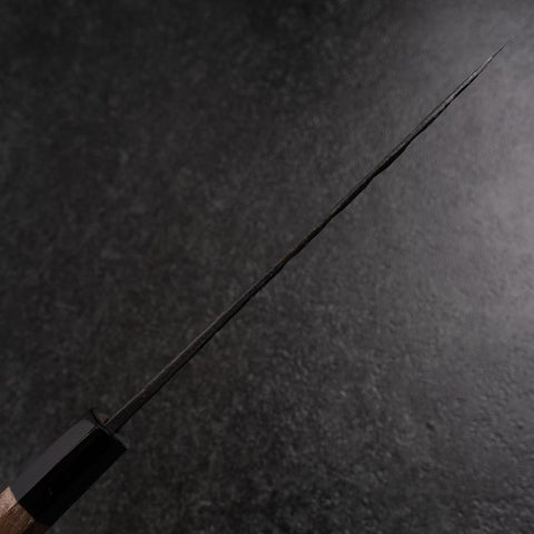 Petty Blue Steel #1 Tsuchime Buffalo Walnut Handle 150mm (5.9”)-[Musashi]-[Japanese-Kitchen-Knives]