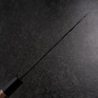 Petty Blue Steel #1 Tsuchime Büffelhorn und Walnussholz Griff 150mm-[Musashi]-[Japan-Küchenmesser]