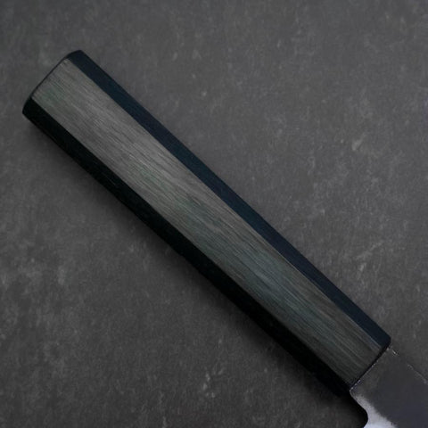 Petty Blue Steel #2 Kurouchi Dark Blue Urushi Handle 150mm (5.9”)-[Musashi]-[Japan-Küchenmesser]