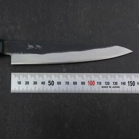 Petty Blue Steel #2 Kurouchi Dark Blue Urushi Handle 150mm (5.9”)-[Musashi]-[Japan-Küchenmesser]