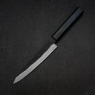 Petty Blue Steel #2 Kurouchi Dunkelblauer Urushi Griff 150mm-[Musashi]-[Japan-Küchenmesser]