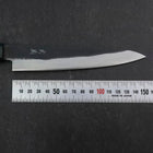 Petty Blue Steel #2 Kurouchi Dunkelblauer Urushi Griff 150mm-[Musashi]-[Japan-Küchenmesser]
