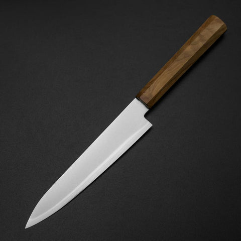 Petty Blue Steel #2 Poliert Olivenholz Griff 150mm-[Musashi]-[Japan-Küchenmesser]