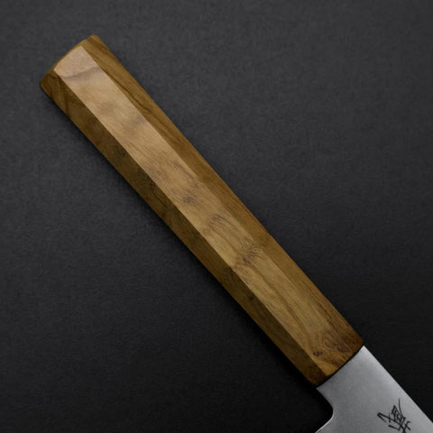 Petty Blue Steel #2 Poliert Olivenholz Griff 150mm-[Musashi]-[Japan-Küchenmesser]