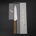 Petty Blue Steel #2 Poliert Olivenholz Griff 150mm-[Musashi]-[Japan-Küchenmesser]