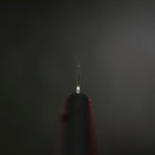 Petty Blue Super Edelstahlummantelung Poliert Schwarz-Roter Westlicher Griff 150mm-[Musashi]-[Japan-Küchenmesser]