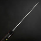 Petty Blue Super Edelstahlummantelung Poliert Schwarz-Roter Westlicher Griff 150mm-[Musashi]-[Japan-Küchenmesser]
