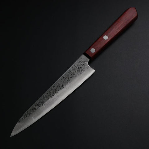 Petty Blue Super Nashiji Red Western Handle 150mm-[Musashi]-[Japanese-Kitchen-Knives]