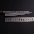 Petty Blue Super Nashiji Red Western Handle 150mm-[Musashi]-[Japanese-Kitchen-Knives]