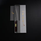 Petty Blue Super Nashiji Red Western Handle 150mm-[Musashi]-[Japanese-Kitchen-Knives]