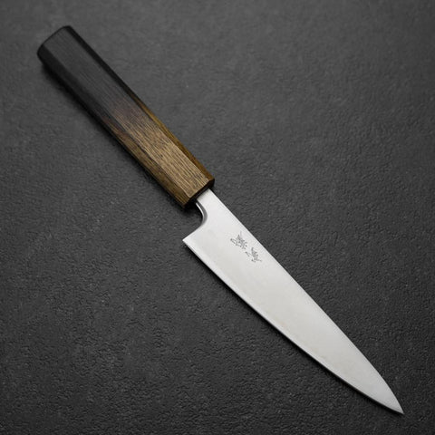 Petty Blue Super Poliert Yaki Urushi Griff 135mm-[Musashi]-[Japan-Küchenmesser]