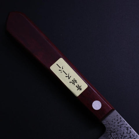 Petty Blue Super Tsuchime Roter Westlicher Griff 150mm-[Musashi]-[Japan-Küchenmesser]