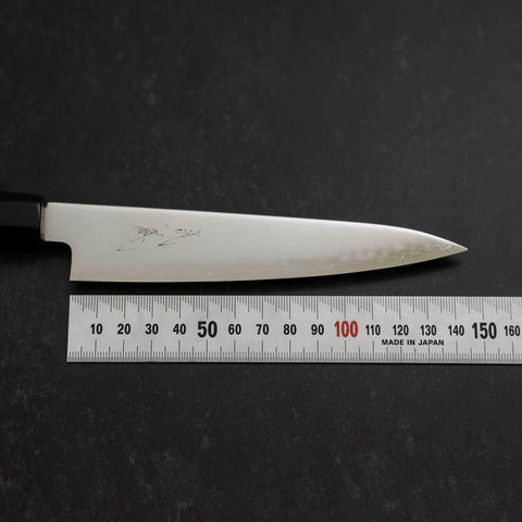 Petty Chromax Poliert Büffelhorn und Ebenholz Griff 150mm-[Musashi]-[Japan-Küchenmesser]