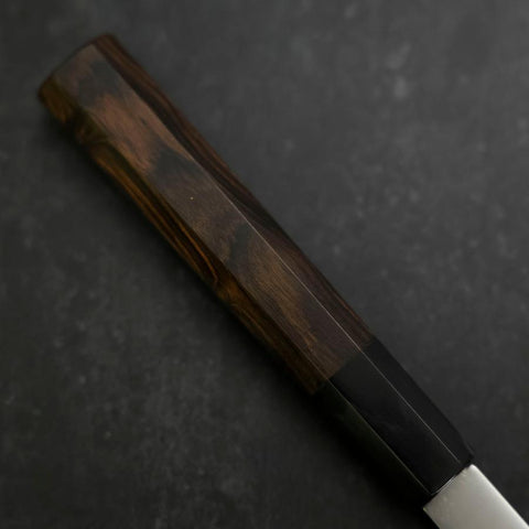 Petty Chromax Poliert Büffelhorn und Ebenholz Griff 150mm-[Musashi]-[Japan-Küchenmesser]