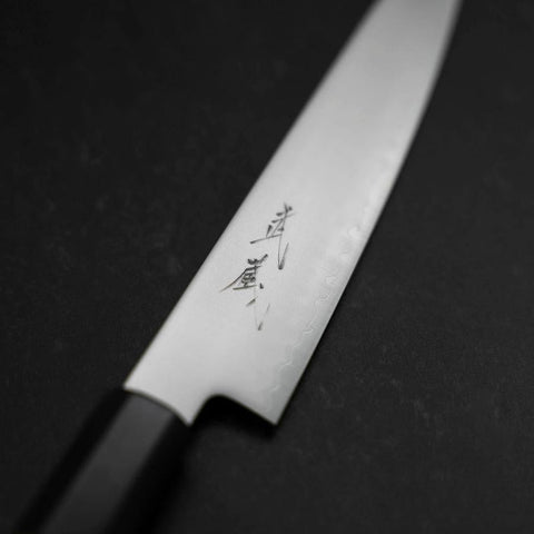 Petty Chromax Polished Buffalo Ebony Handle 150mm (5.9”)-[Musashi]-[Japan-Küchenmesser]